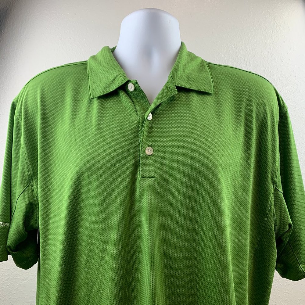Nike Golf Polo Golf Men Casual Shirt Sz L Solid Gr - Picture 1 of 6